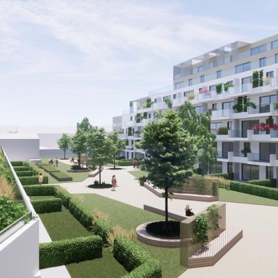 Powolnygasse in Donaustadt, Ansich 1 von Hof – LCB Planung GmbH.