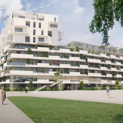 Powolnygasse in Donaustadt, Ansich 2 von der Strasse – LCB Planung GmbH.