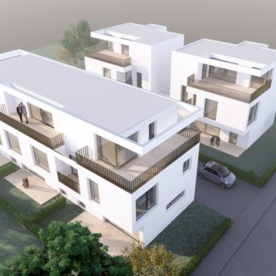 Huflattichweg, Rendering - Vogelperspektive – LCB Planung GmbH.