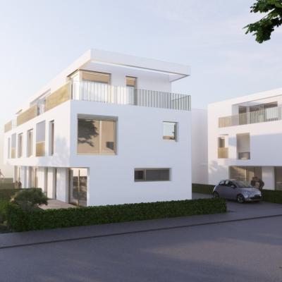 Huflattichweg, Rendering - Ansicht Ost – LCB Planung GmbH.