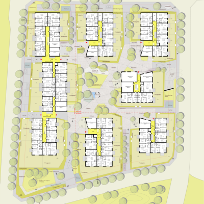 Wohnquartier Stifterstraße, Grundrisse – LCB Planung GmbH.