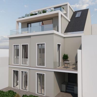 Anton Langer Gasse, Rendering - Ansicht Garten – LCB Planung GmbH.