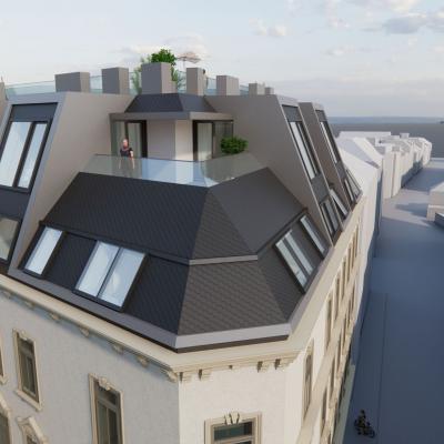 Degengasse, Rendering - Ausbau Dachgeschoss – LCB Planung GmbH.