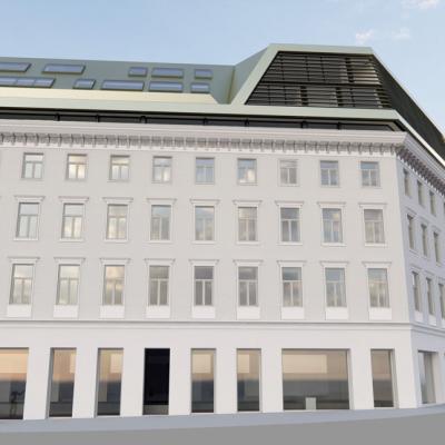 Favoritenstraße, LCB-Planung GmbH, Rendering - Ansicht Wiedner Hauptstraße