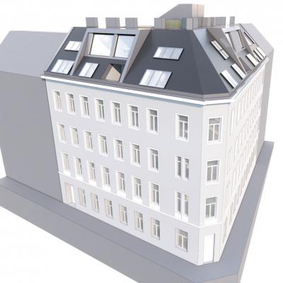 Koppreitergasse, LCB-Planung GmbH, Rendering - Vogelperspektive