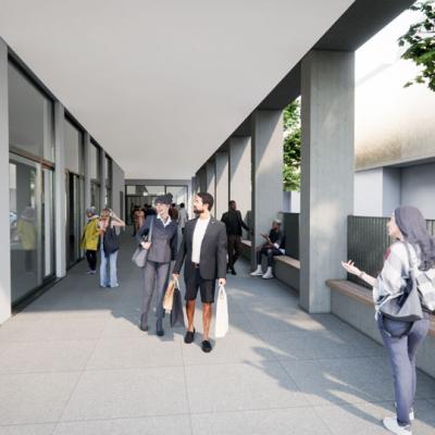 Simmeringer Hauptstraße, LCB-Planung GmbH, Rendering - Arkade