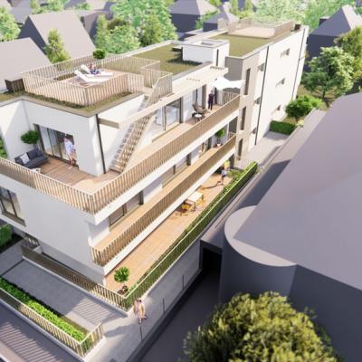 Underreingasse, LCB-Planung GmbH, Rendering - Vogelperspektive