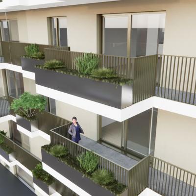 Erzherzog-Karl-Straße, LCB-Planung GmbH, Rendering - Private Freiräume