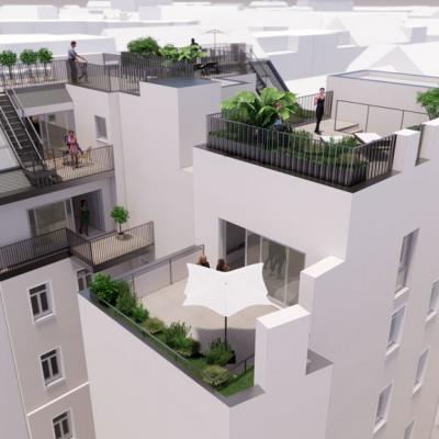 Klosterneuburger Straße, LCB-Planung GmbH, Rendering - Ausbau Dachgeschoss