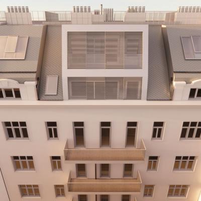 Davidgasse, LCB-Planung GmbH, Rendering - Ausbau Dachgeschoss