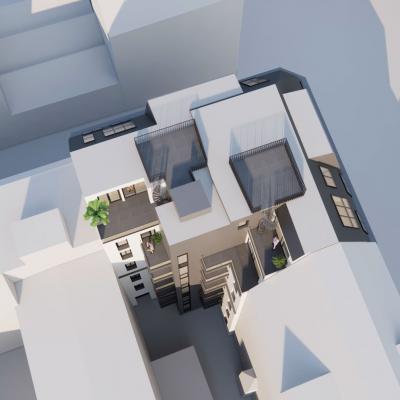 Hardtmuthgasse, LCB-Planung GmbH, Rendering - Ausbau Dachgeschoss