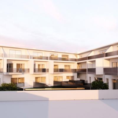 Gramathneusiedl, LCB-Planung, Rendering - Innenhof mit privaten Freiräumen