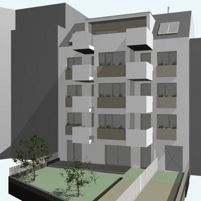 Klopstockgasse, LCB-Planung GmbH, Rendering - Innenhof