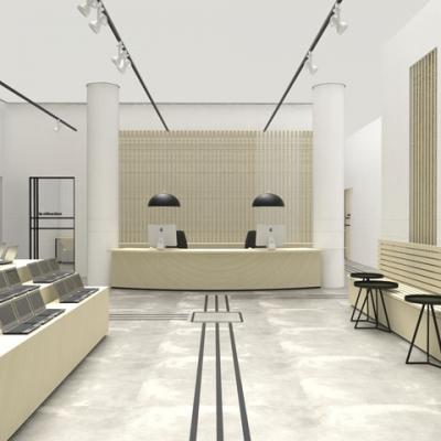 Videbis, LCB-Planung GmbH, Rendering - Innenansicht Shop